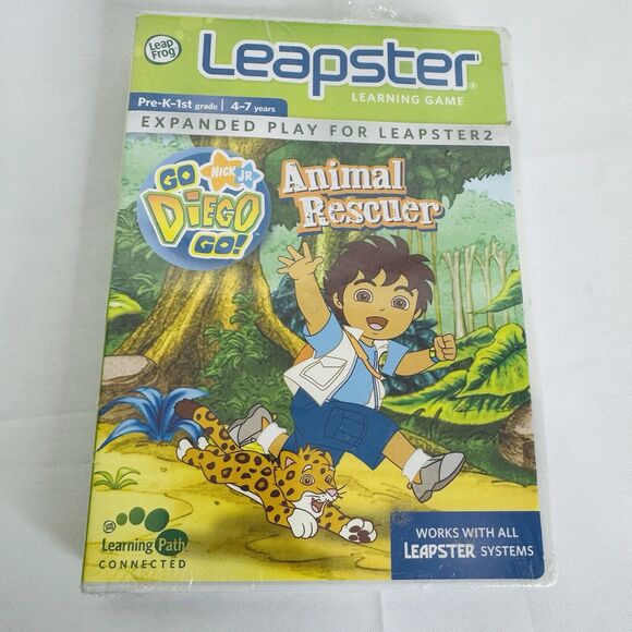 5 for $25| Diego Go Animal Rescuer (Leapster 2, 2007) Leap Frog - Picture 1 of 3